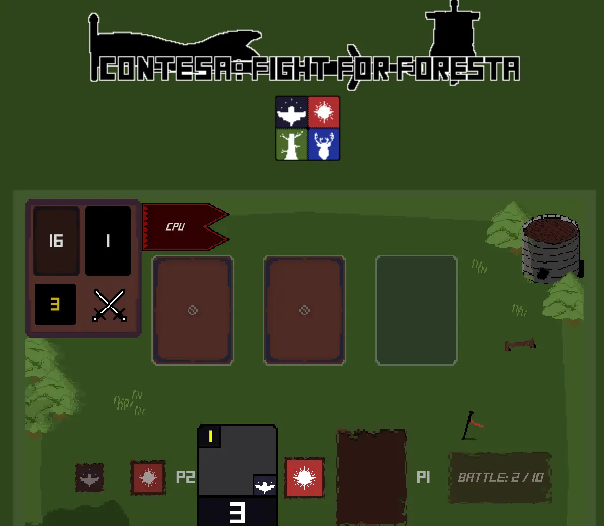 Gameplay screen shot of Contesa: FtF