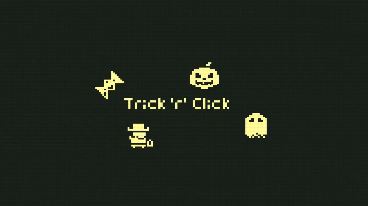 Gameplay screen shot of trick or click